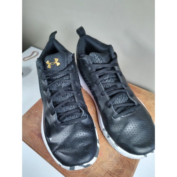 Under Armour Shoes Humble & Hungry Black/Gold Size Men's 9 W - Picture 8 of 16